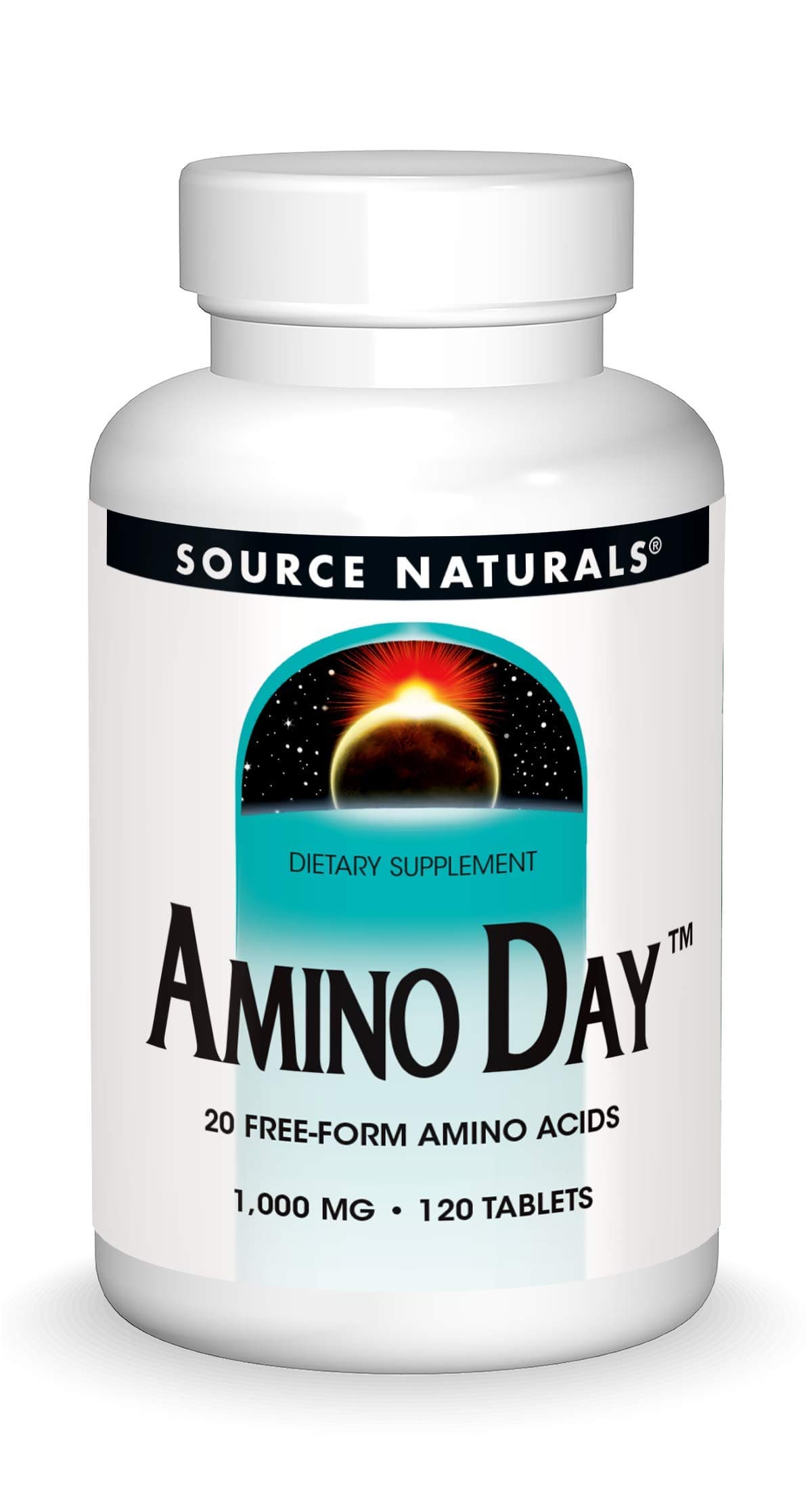 Source NaturalsAmino Day 20 Free Form Amino Acids Supports Quality Dieting During Nutrition Tablets 120 Multi