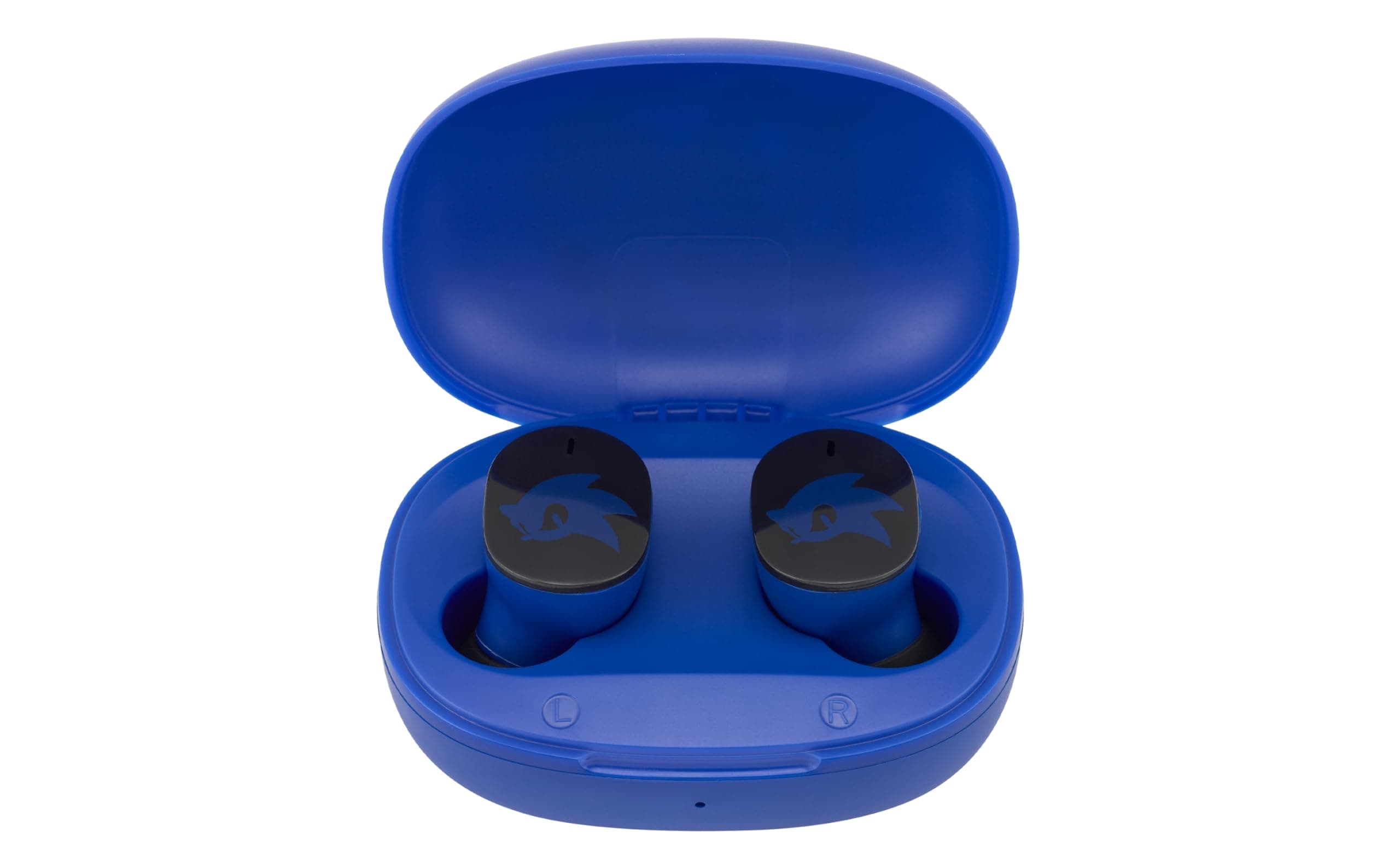 eKids Sonic The Hedgehog Wireless Earbuds with Microphone, Bluetooth Earbuds with Charging Case (Sonic)