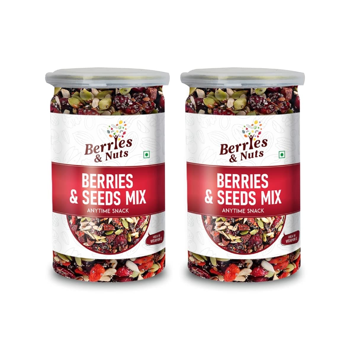 Berries And Nuts Trail Bites | Berries & Seeds | Trail Mix, Healthy Mix | 400 Gram | 2 Bottles of 200 Grams