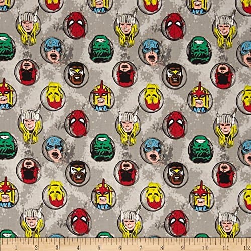 Marvel Comics Characters Stone Fabric