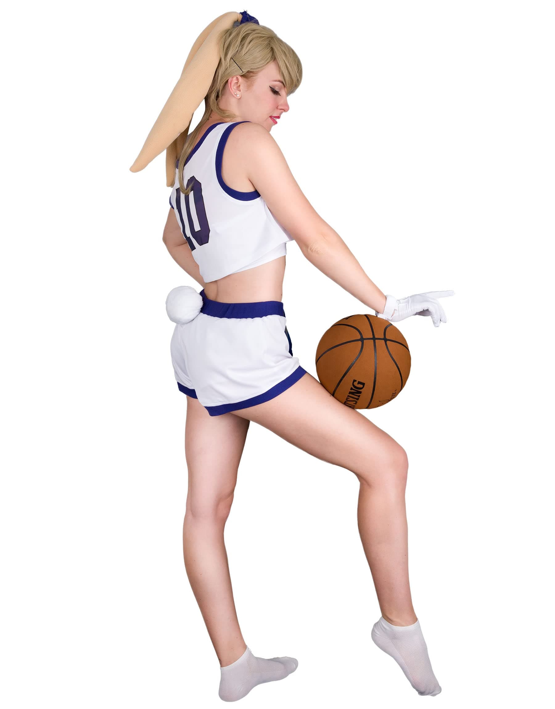 Cosplay.fm Women's Bunny Cosplay Costume Full outfit with Top Shorts Bunny Ears Tail Gloves