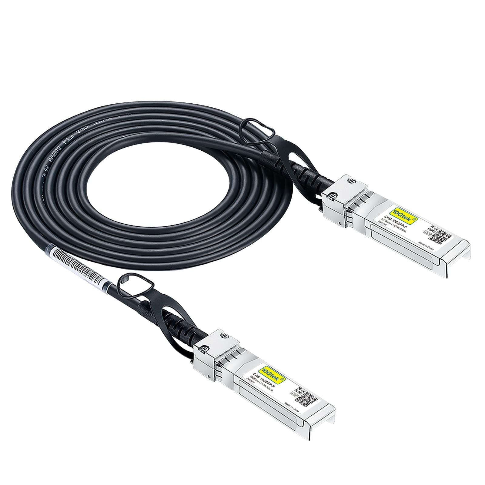 10Gtek® 2-Meter 10GBASE-CU Direct Attach Copper Cable, Twinax Cable, Passive, for Cisco SFP-H10GB-CU2M