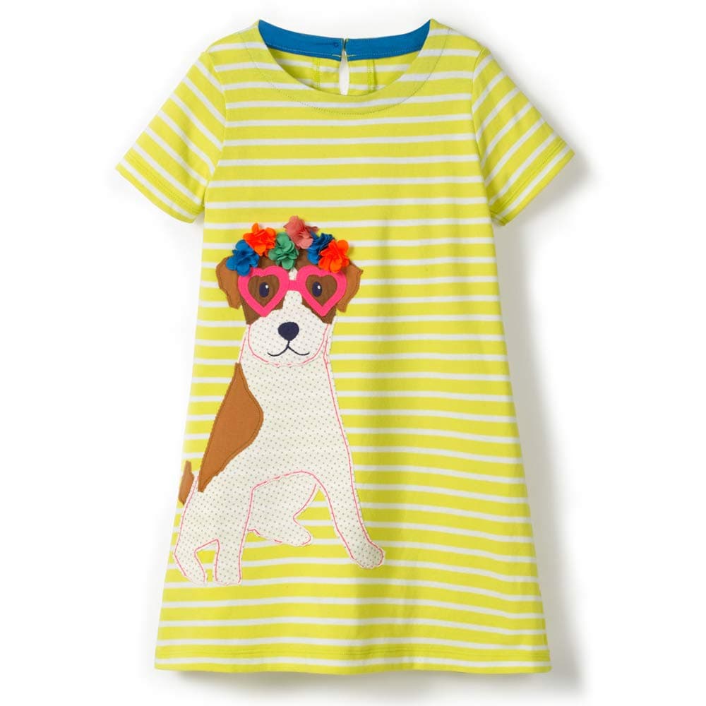 Toddler Girl Clothes Cartoon Dress Casual Dresses Cotton T-Shirt Size 2-7 Years