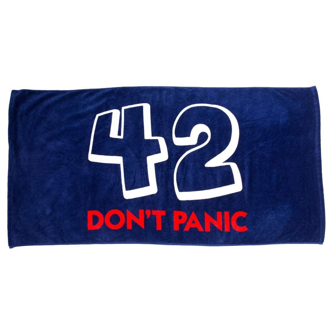 getDigital Bath Towel 42 Don't Panic - Large Beach Towel for The Hitchhiker's Guide to the Galaxy Fans - 55 x 28 inch, 100% Cotton, certified with German Textile Standard