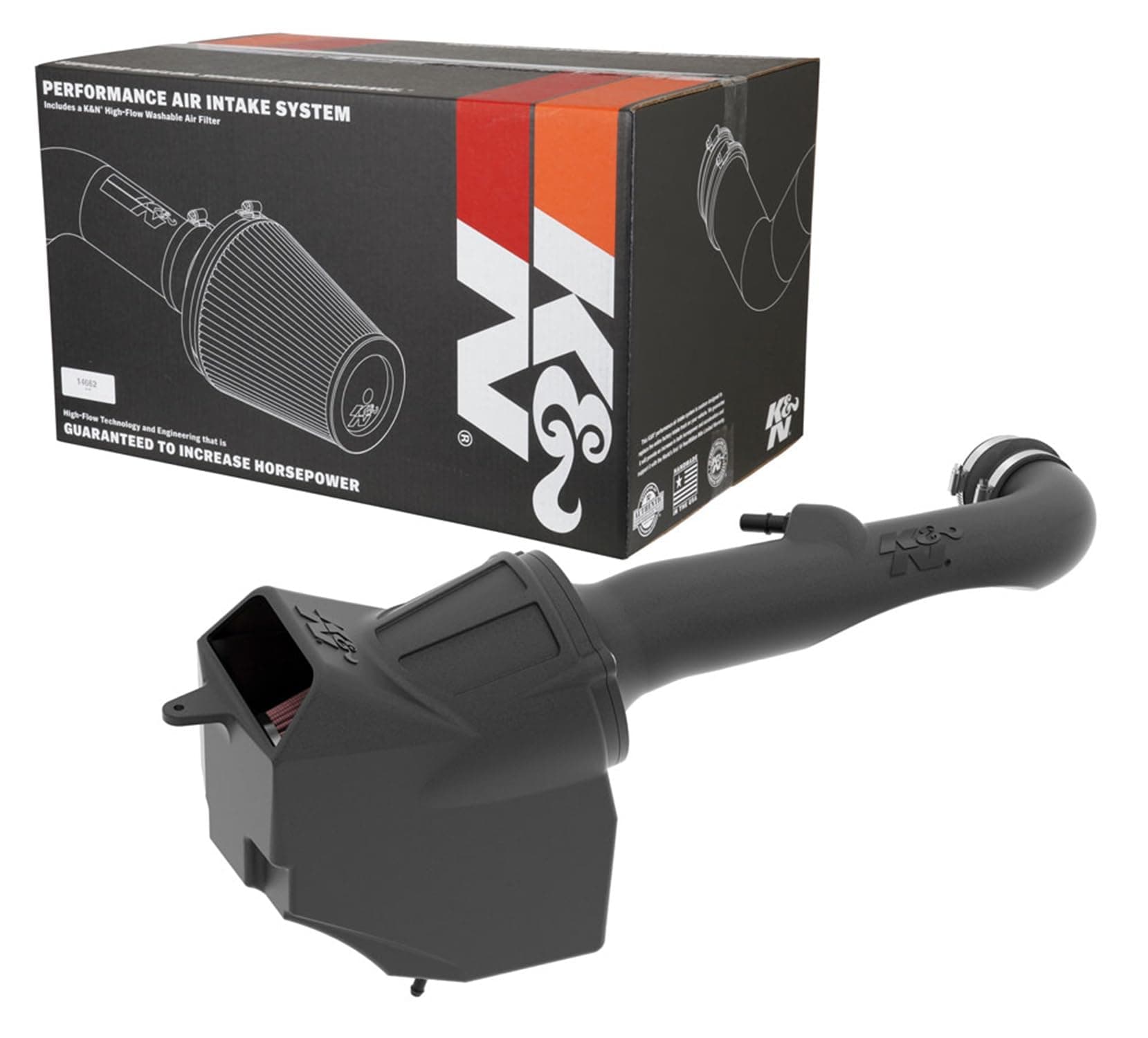 K&N Cold Air Intake Kit: High Performance, Guaranteed To Increase Horsepower: 2018-2020 Jeep (Wrangler Jl, Gladiator) 3.6L V6,63-1576