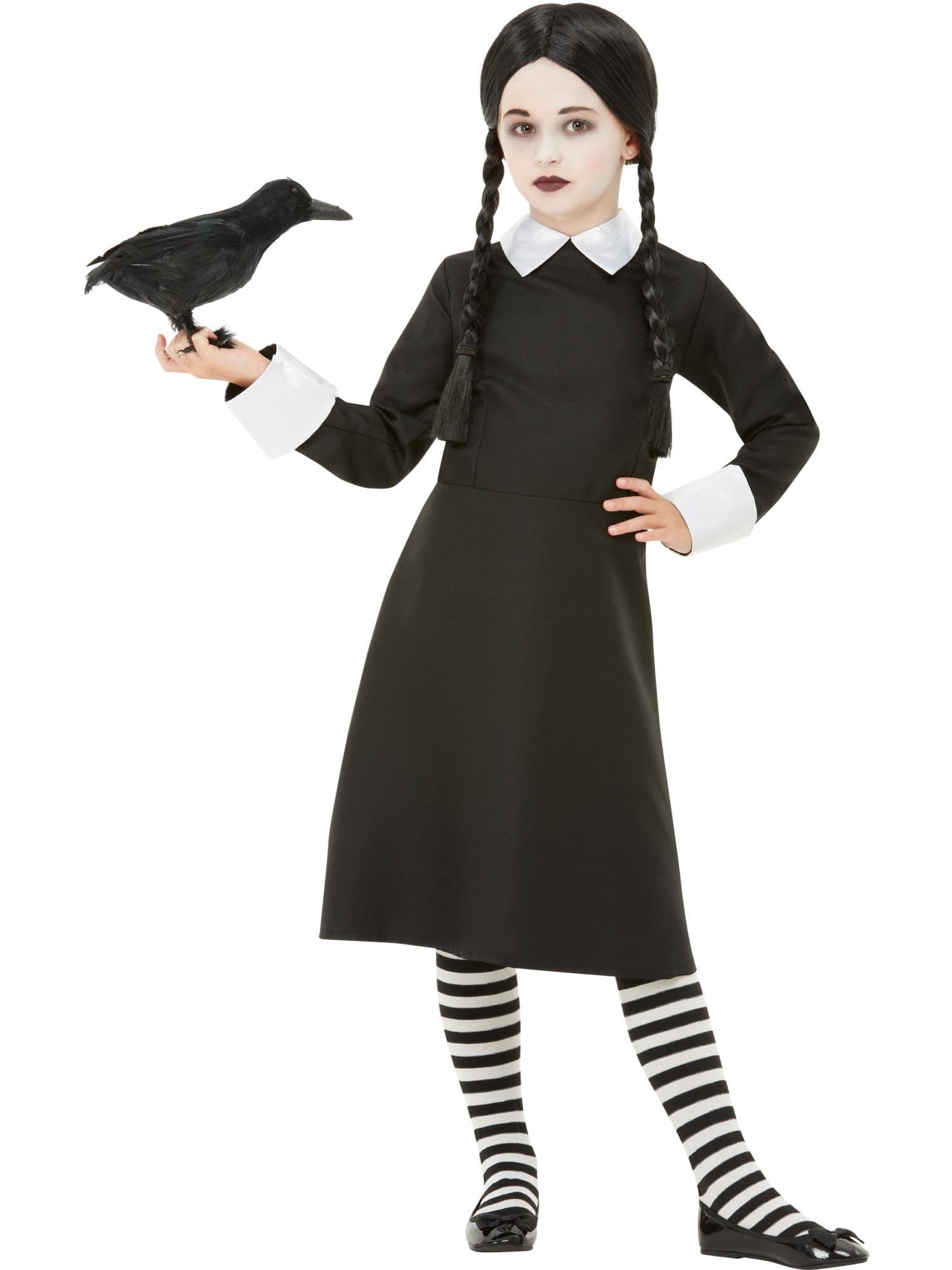 Gothic School Girl Costume, Black (M)