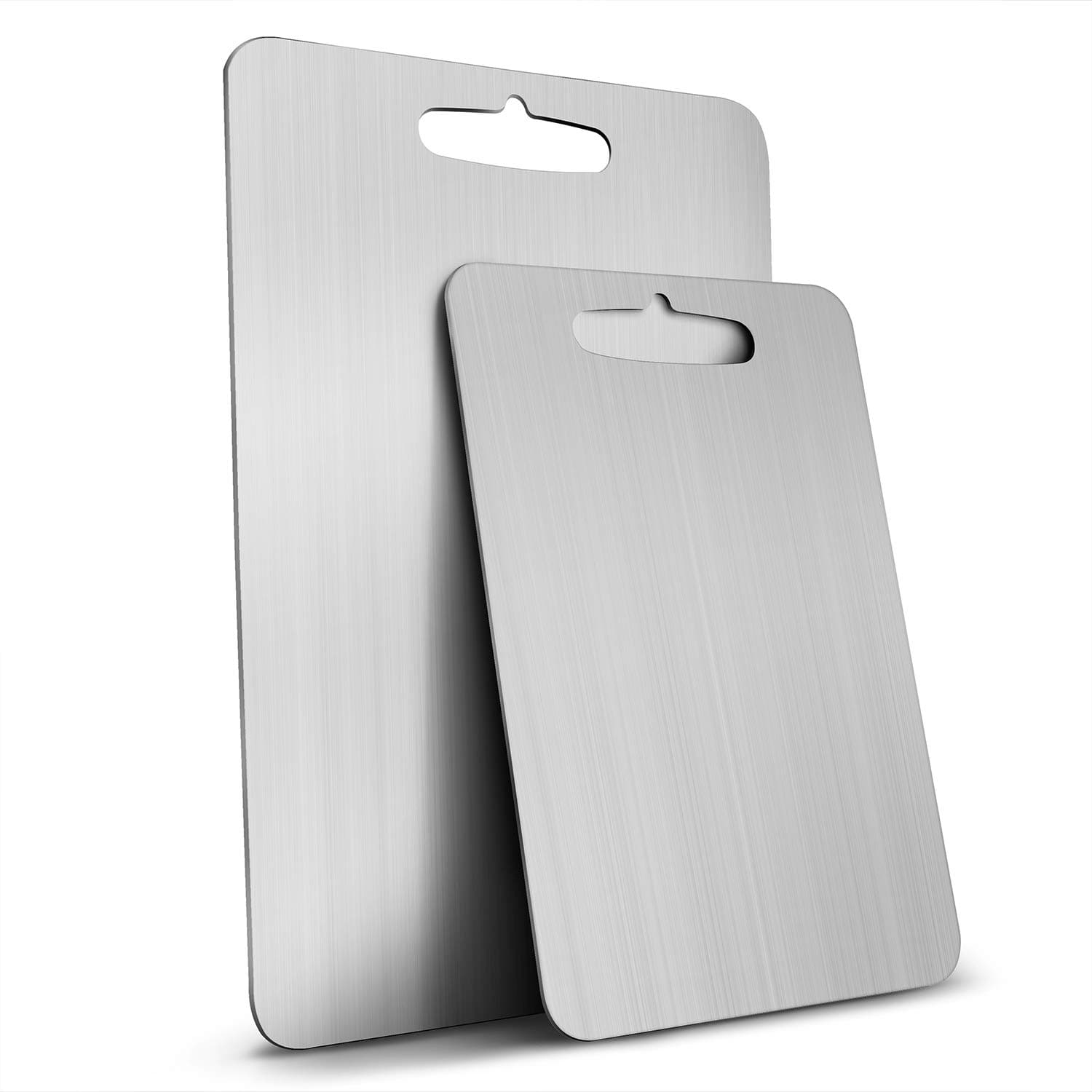 Cutting Board for Kitchen Stainless Steel Chopping Board 304 Food-grade Durable Kitchen Board For Fruit Vegetables Breads Meats (Large)