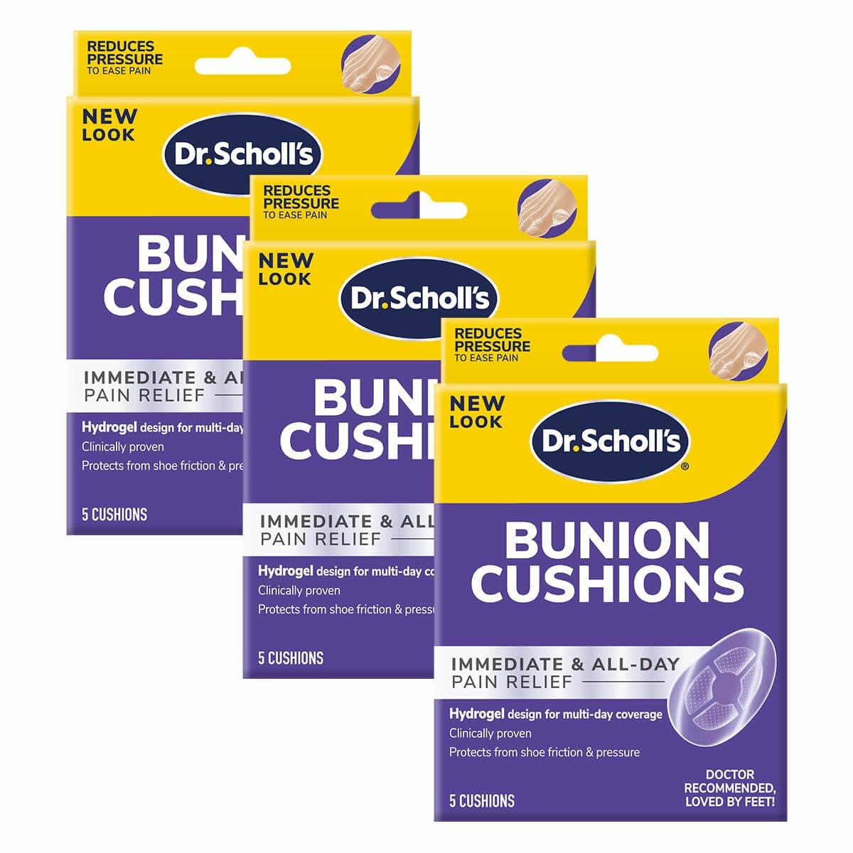 Duragel Bunion Cushion (Pack of 3, 15 Count Total)