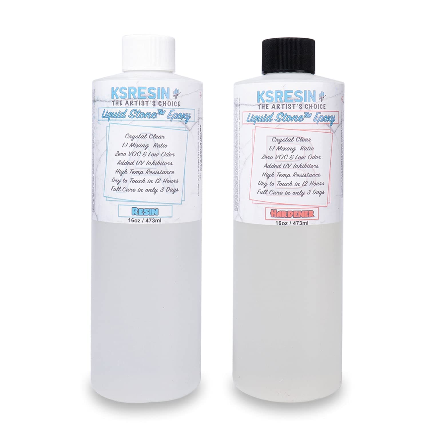Liquid Stone Clear Countertop Epoxy Resin Coating - 32oz Kit