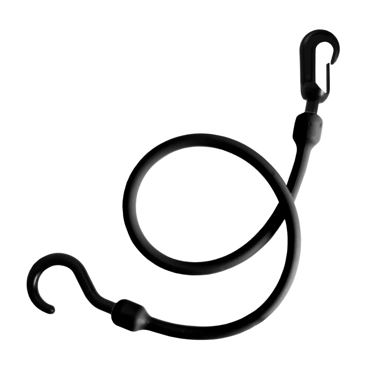 The Perfect Bungee, PC24FEBK Fixed End Easy Stretch Cord, 24", Black
