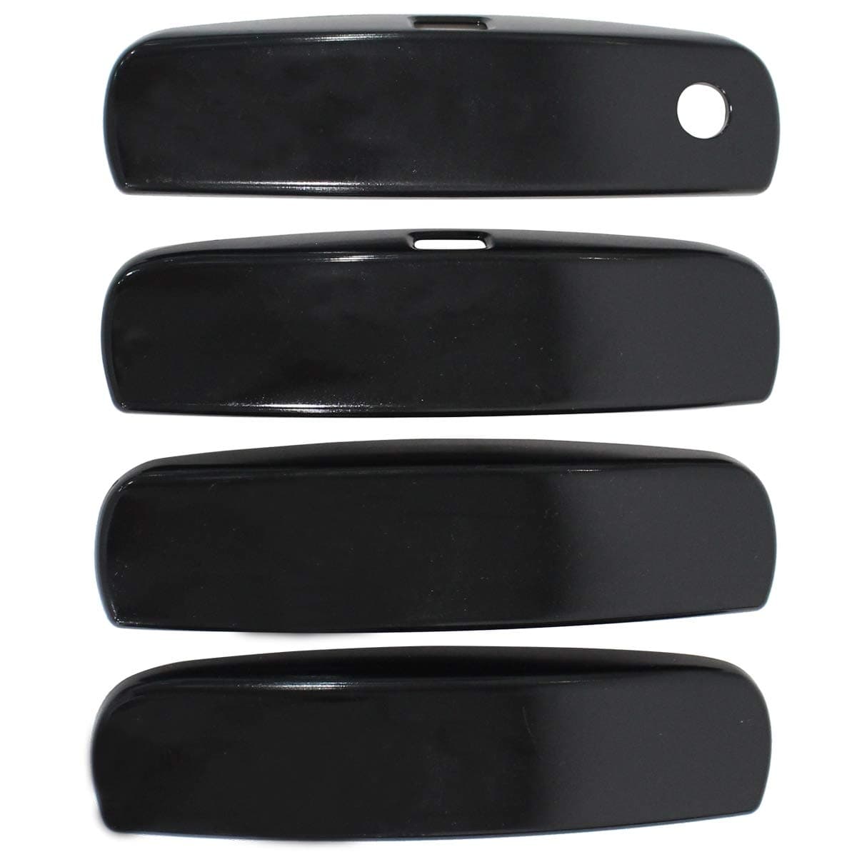 Pack of 4 Front Rear Left Driver and Right Passenger Side Gloss Black Exterior Outside Outer Door Handle Cover Overlay for Dodge Charger 2011-2019