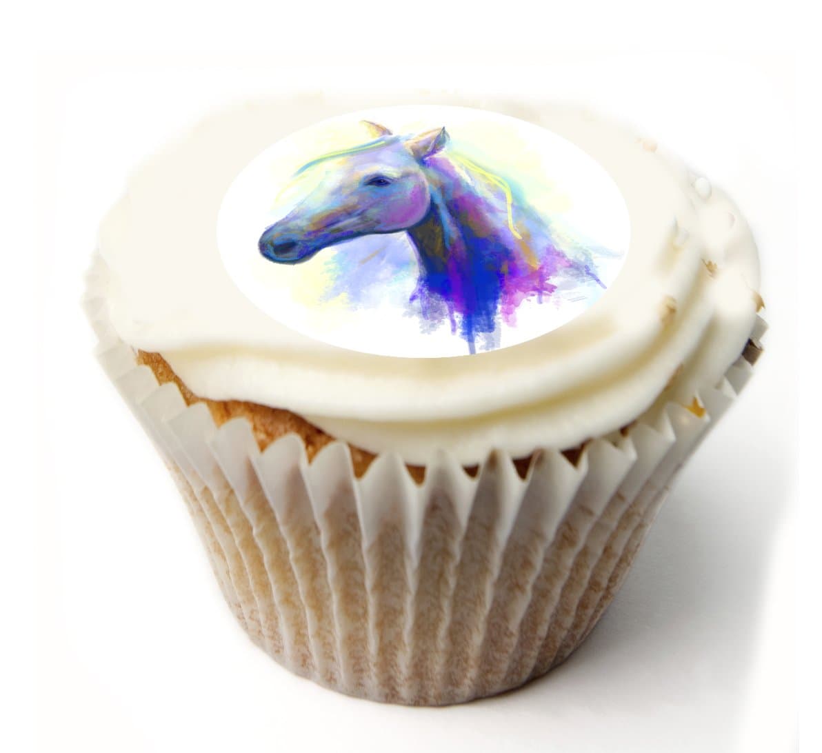 Horse Cupcake Toppers. x20 Rice Paper Wafer Cup Cake Toppers