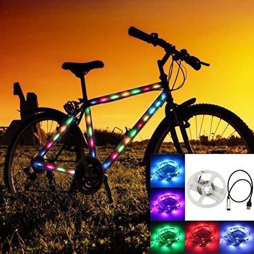 GOESWELL Led Strip Light Waterproof SMD 5050 RGB Flexiable LED Strip Lights with USB Cable Port for TV Back Lighting Decoration Desktop PC Truck car Bicycle