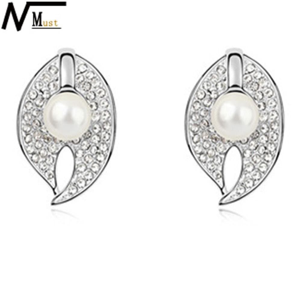 Viennois Leaf Shape Earrings