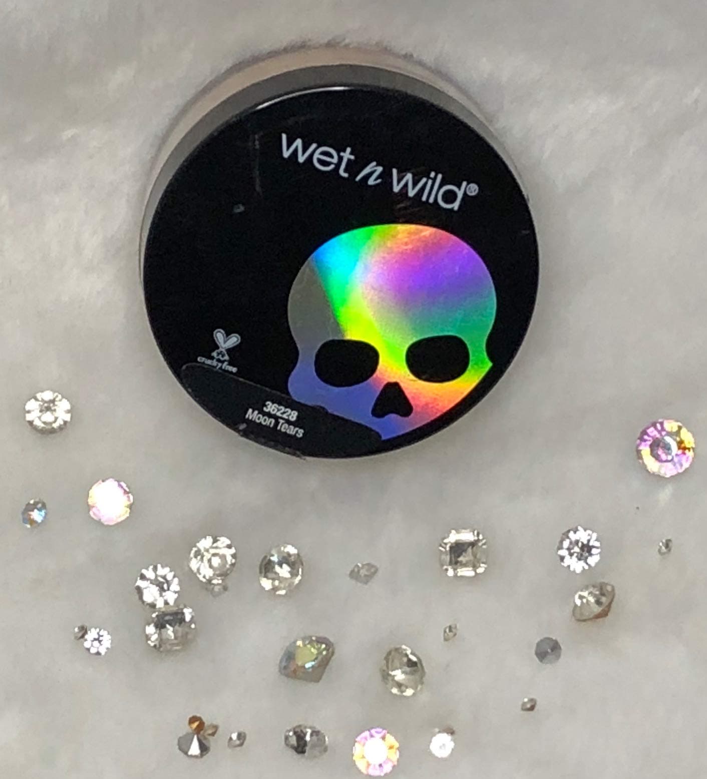 Wet N Wild Megaglo Loose Highlighting Powder Moon Tears WNW Goth a graphic