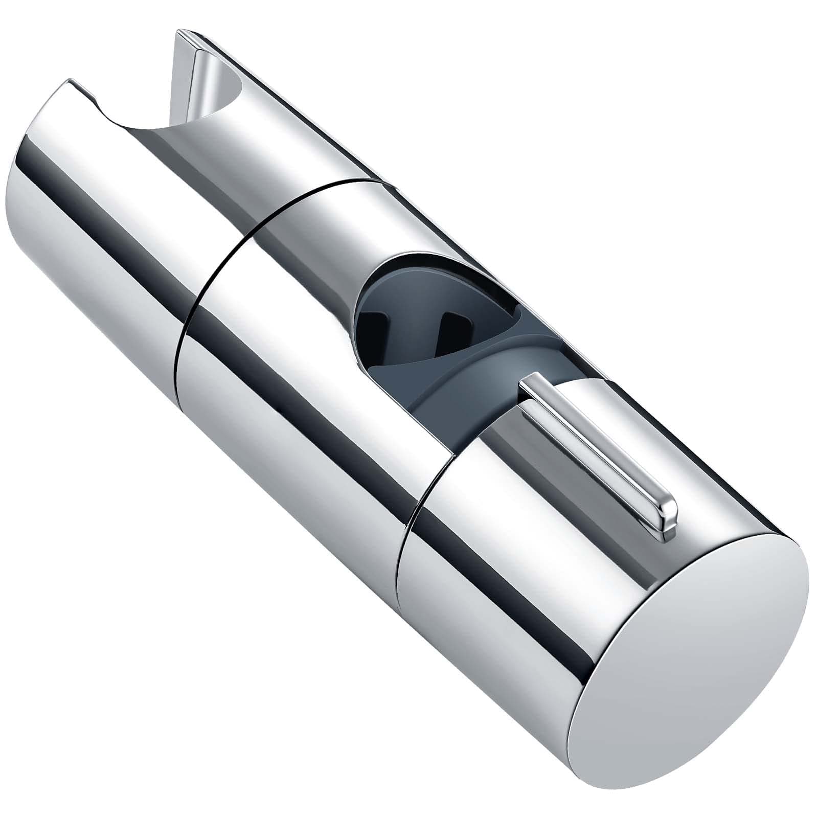 Joyoldelf Shower Head Holder, 19-25 MM Detachable Shower Holder Bracket, Adjustable Chrome Plated Shower Head Holders Replacement for Shower Head