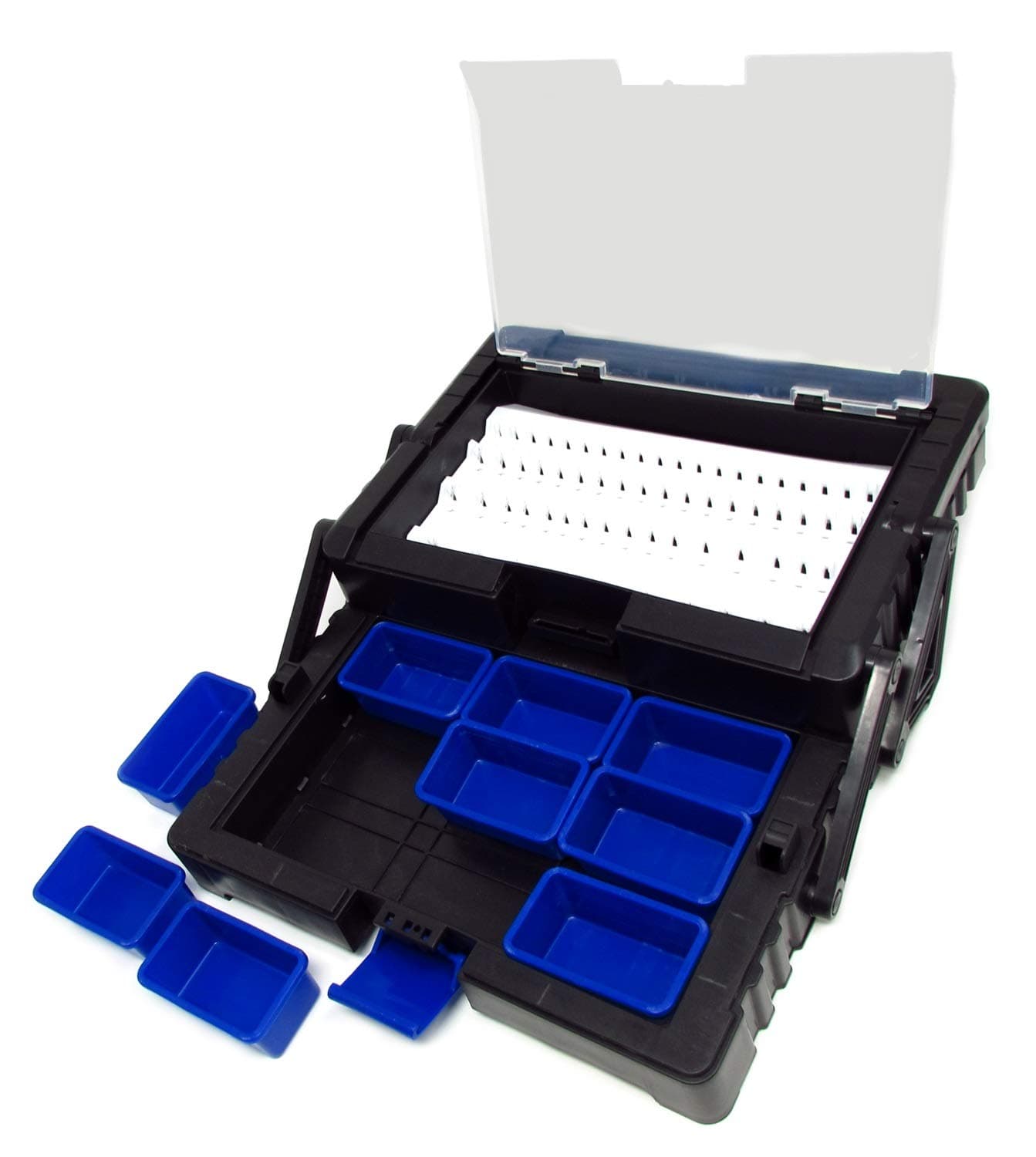 Cantilever Toolbox for Organizing Rotary Tool Bits and Burrs, 13 inch