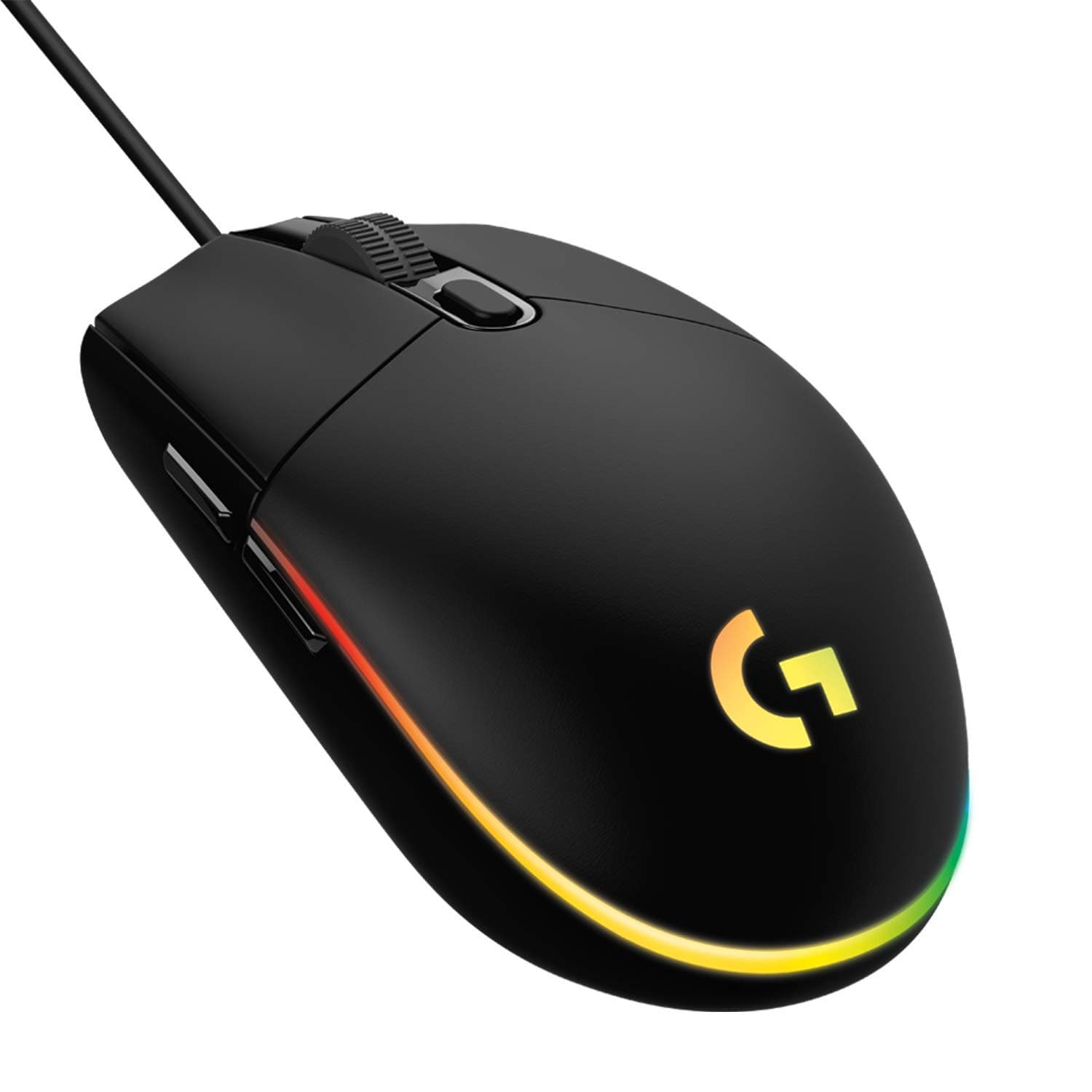 Logitech G102 Light Sync Gaming Mouse with Customizable RGB Lighting, 6 Programmable Buttons, Gaming Grade Sensor, 8K dpi Tracking,16.8mn Color, Light Weight (Black)