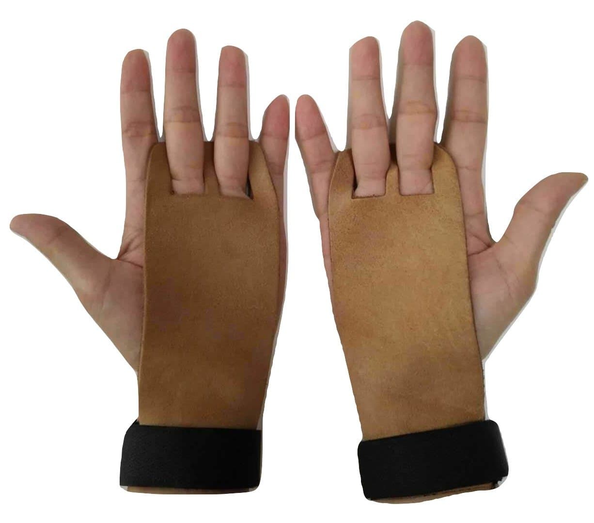 2 hole hand grips for Gymnastics, Cross Training, pullups, weight lifting, chin ups, training, exercise, kettlebell, more. Protect your palms from rips (Large 5.11 Inch)