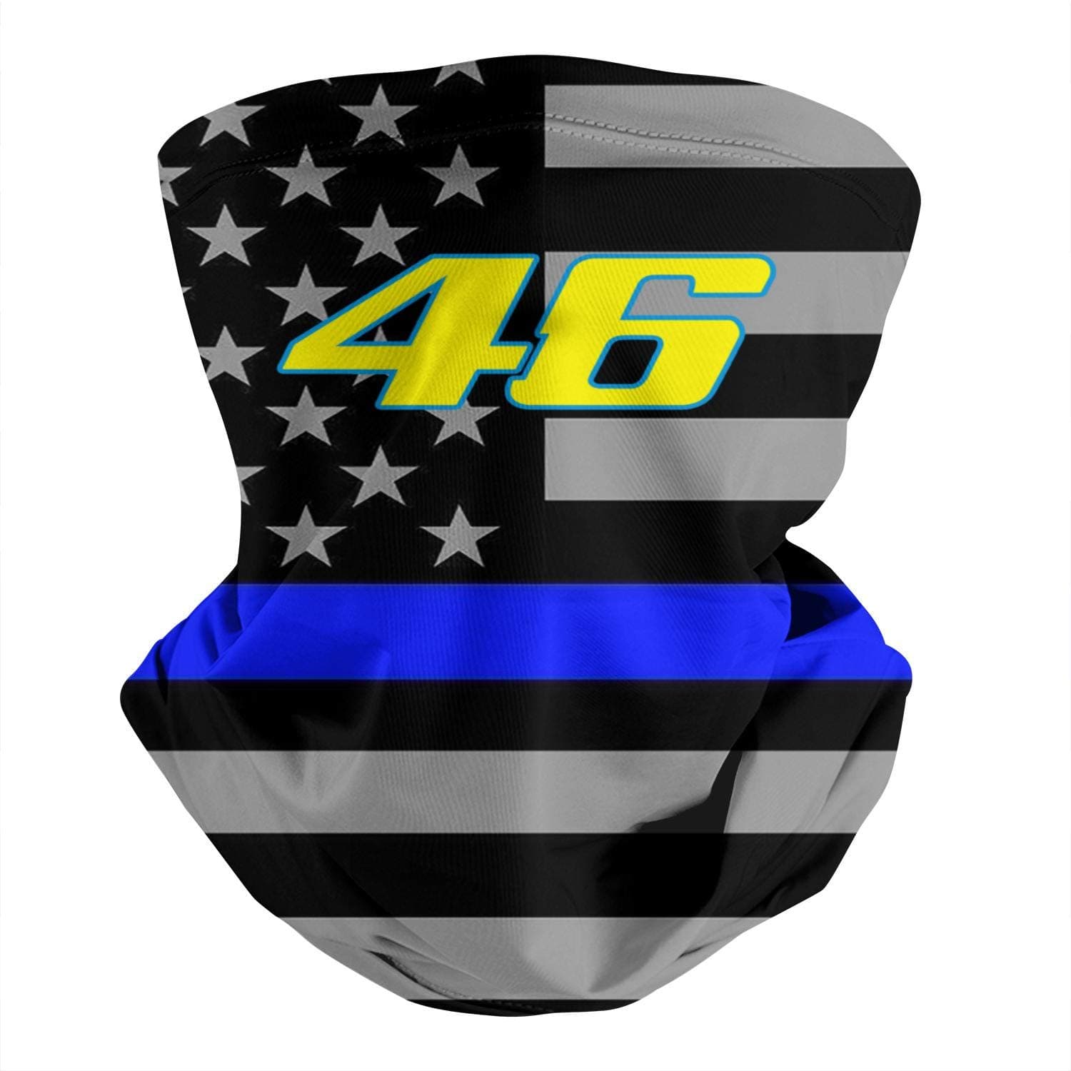 Unisex Neck Gaiter Face Mask Moto-GP-Valentino-Rossi-46- Scarf Warm Leggings Hairband Balaclava Headwear UV Protection Party Cover