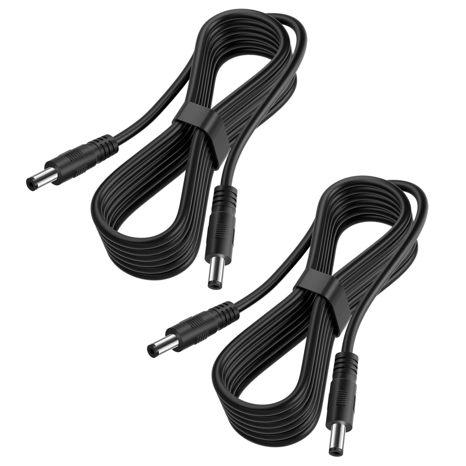 2-Pack DC Power Cable Male to Male Power Adapter DC Extension Cord 5.5mm x 2.1mm,12v Power Extension Cable for Security Camera,LED Strip,5v 9v 24v 12 Volt Plug Supply Wire DC5521 Jack Cable 3FT 6FT