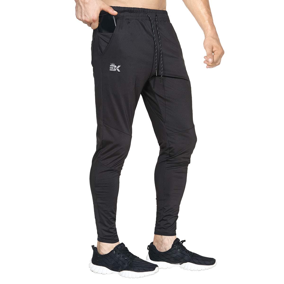 Mens Lightweight Gym Jogger Pants,Men's Workout Sweatpants with Zip Pocket