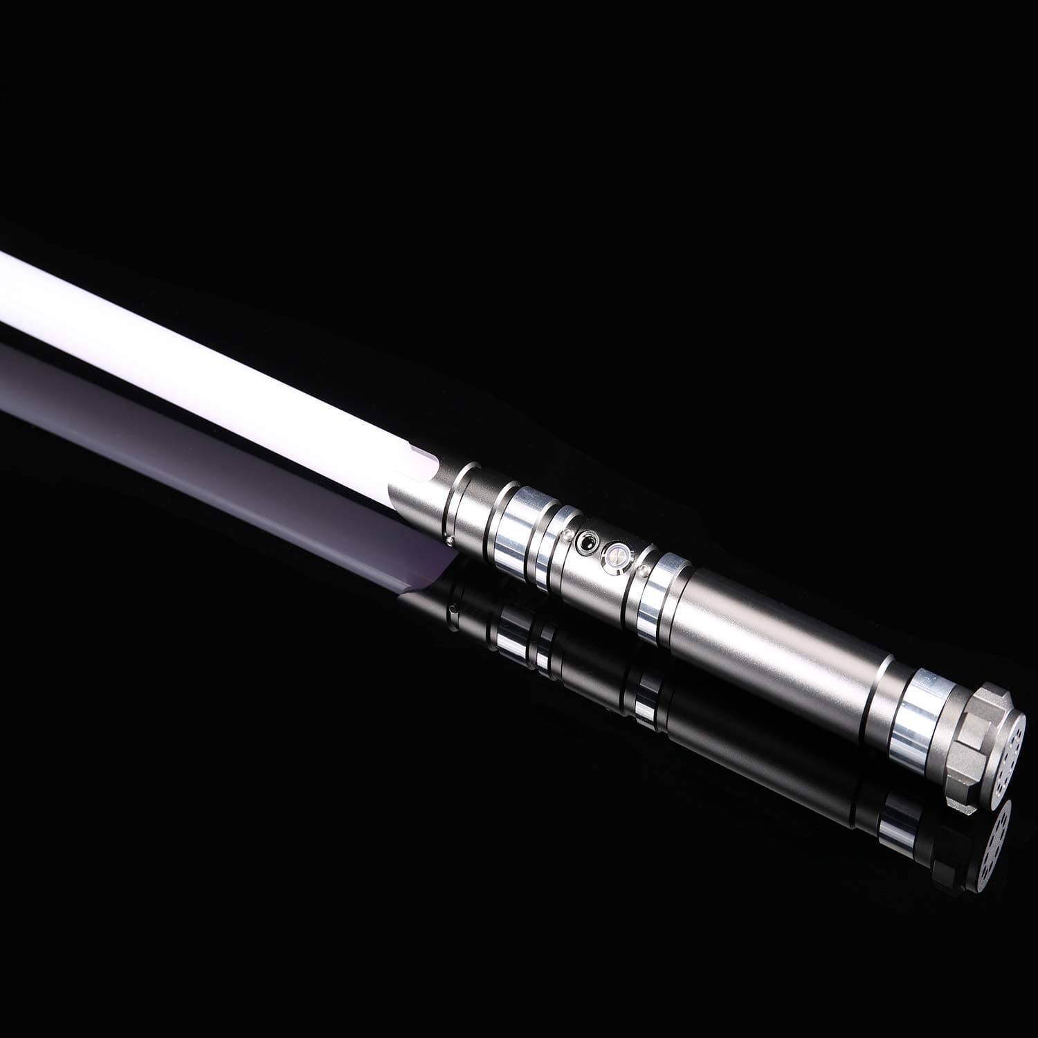 Adawlert Lightsabers - Metal Hilt Force FX Heavy Dueling Light Sabers RGB Colors Changeable Saber with 6 Sound Fonts (Gun)