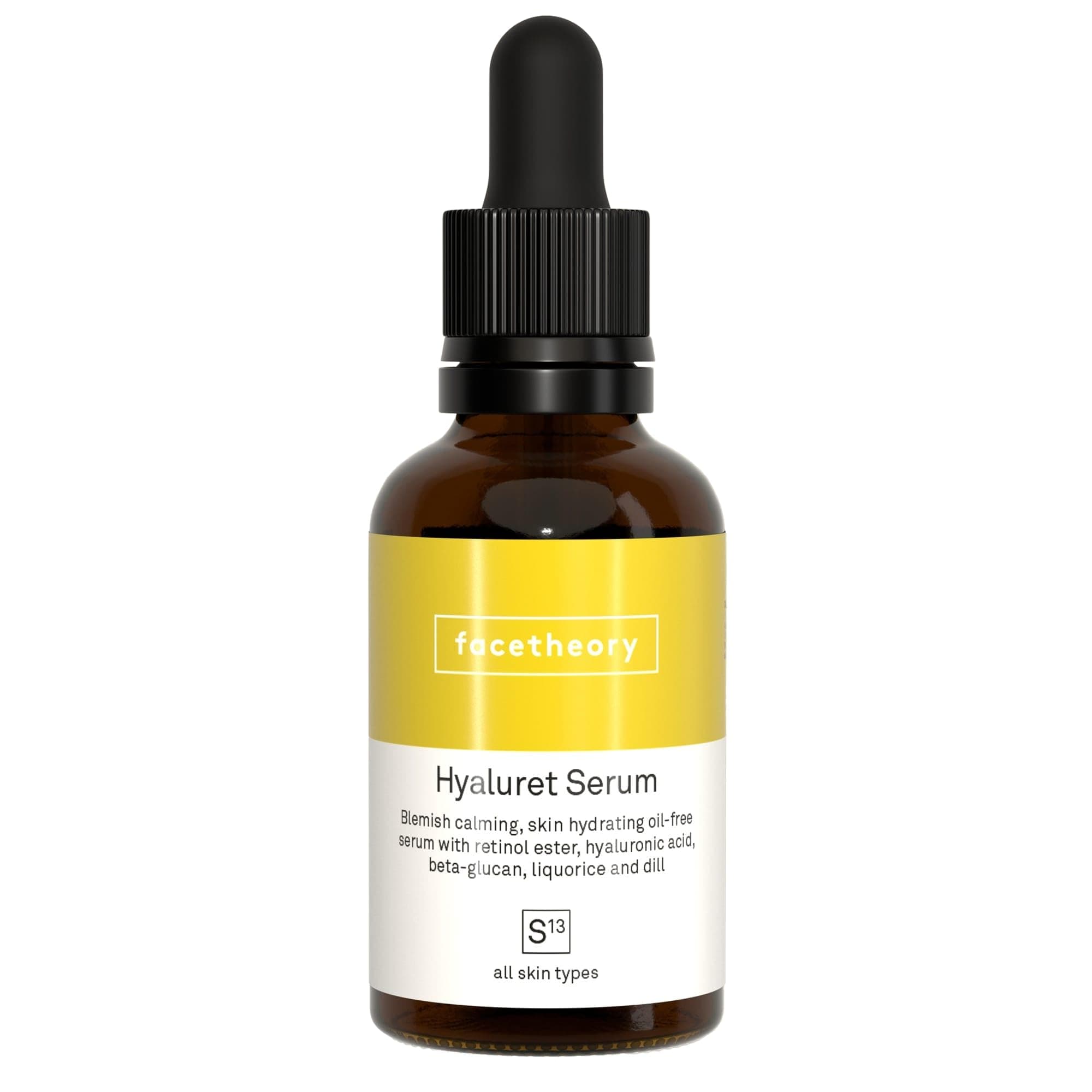 facetheoryHyaluret Serum S13 - Hydrating Face Serum, Retinoic and Hyaluronic Acid, Stronger Than Retinol Serum, Vegan and Cruelty-Free, Made in the UK | 30 ml