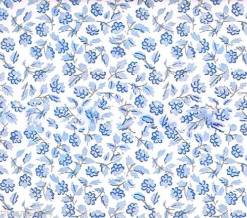 Vintage Self-Adhesive Vinyl Contact Paper for Shelf Liner, Drawer Liner and Arts and Crafts Projects 9 Feet by 18 Inches (Vintage Shabby Chic Blue Floral Pattern)