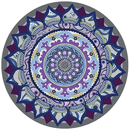 Glass Door Decals – Double-Sided Safety Stickers to Prevent Accidental Collisions (Set of 2) (Grey Mandala)