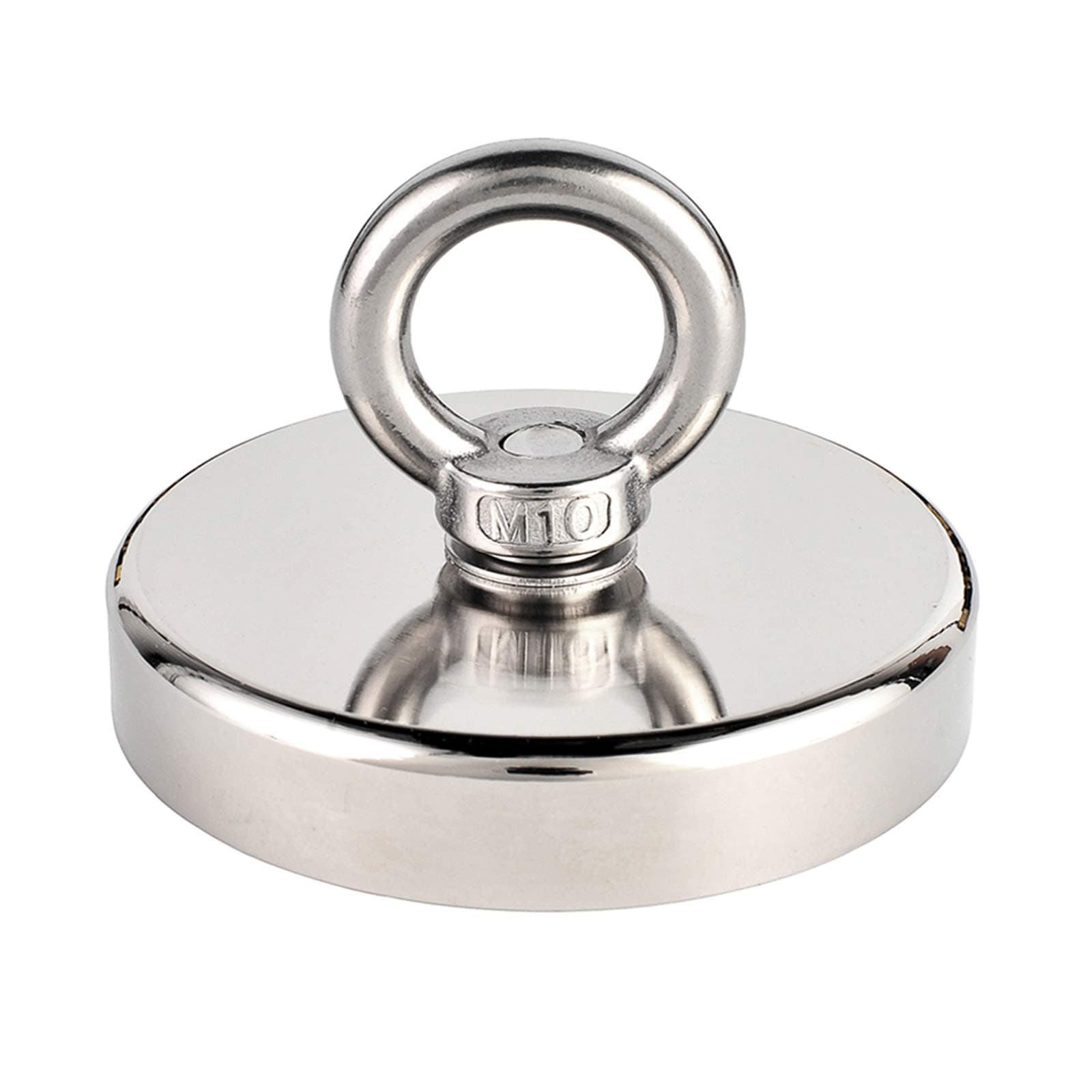 Uolor Round Neodymium Magnet, 380Kg Pulling Force N52 Magnetic Grade Super Powerful Neodymium Fishing Magnet Great for Magnet Fishing and Salvage in River, Diameter 90mm