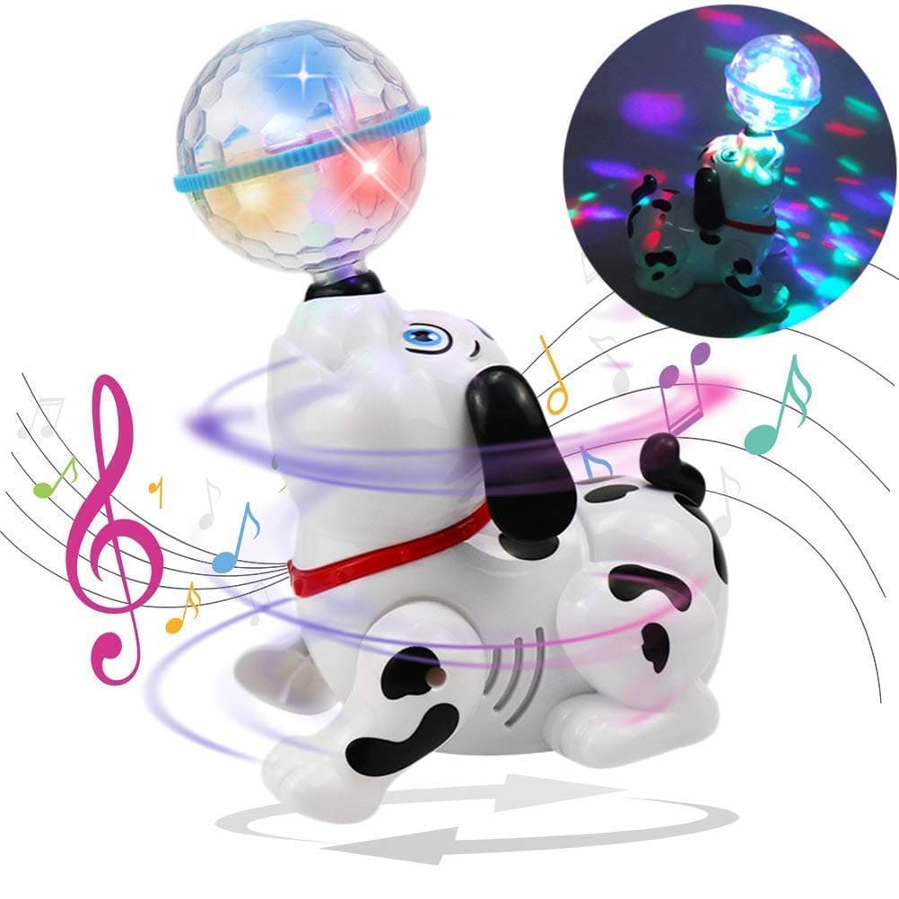 PRIME DEALS Dancing Dog with Music, Flashing Lights - Sound & Light Toys for Small Babies | Best Gift for Toddlers