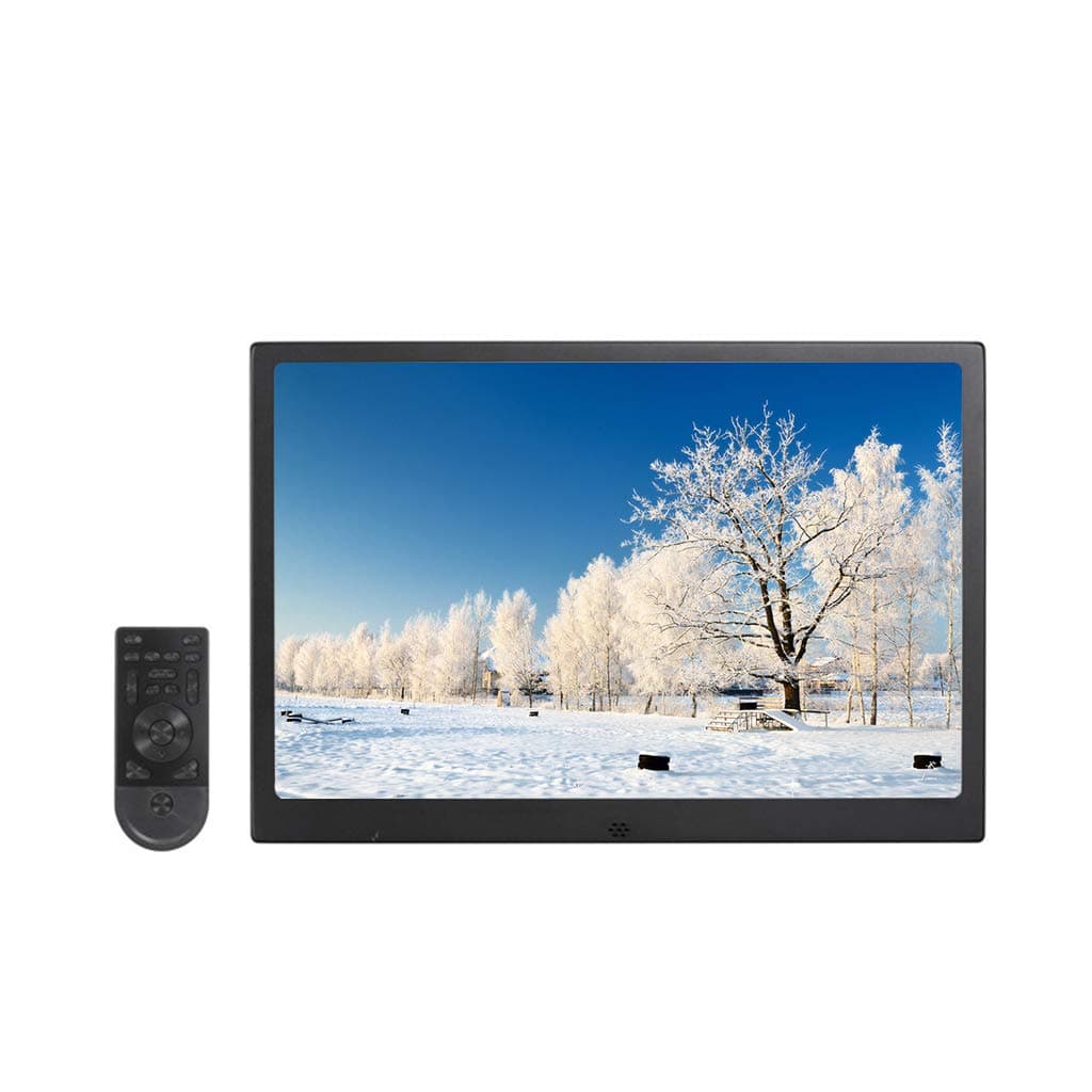 Photo Frame 12 inch aluminum alloy high-definition digital electronic photo album electronic advertising machine ultra-thin narrow side USB and SD card slot and remote control