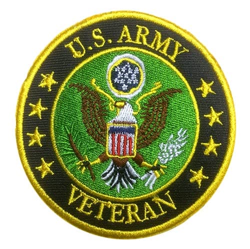 Antrix Tactical USA US American AR Veteran Patch Fully Embroidered Don't Forget Veteran Applique Badges Patch- Dia 3.15" Veteran