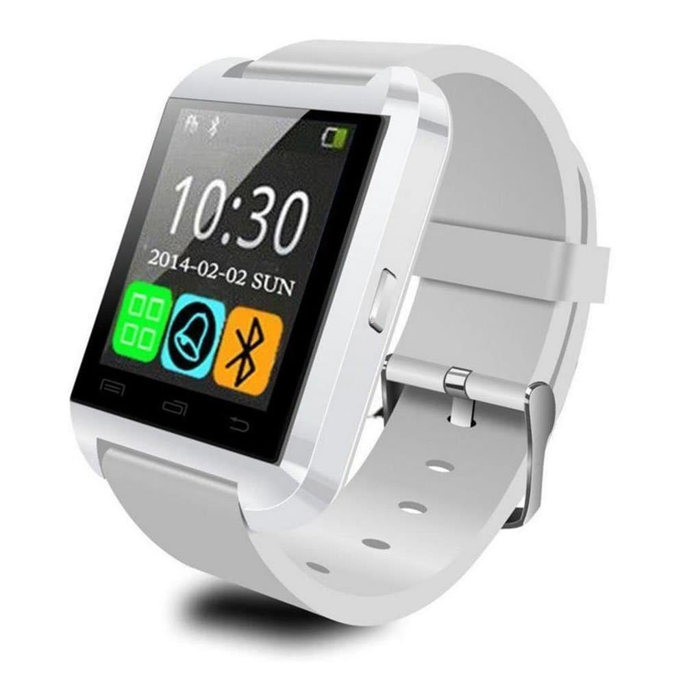 Eeoo White Bluetooth 4.0 Smart Watch WristWatch Fit for Smartphones Android Samsung Sony Blackberry Andriod Phone