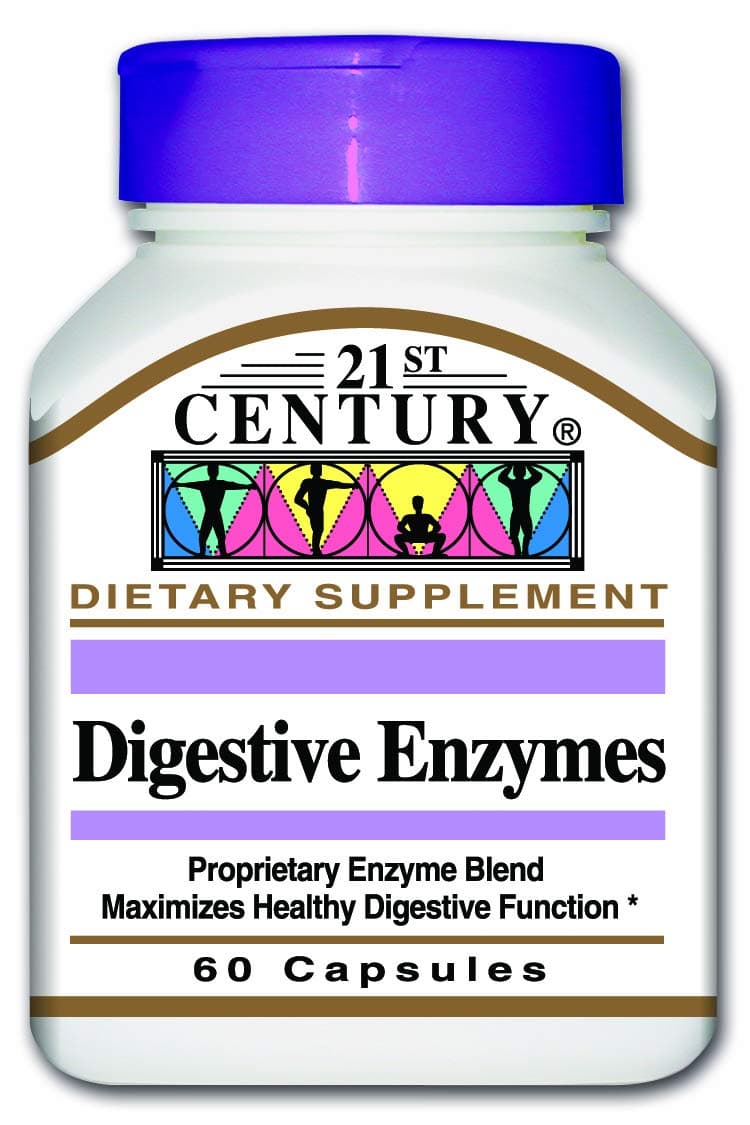 21st Century, Digestive Enzymes, 60 Capsules