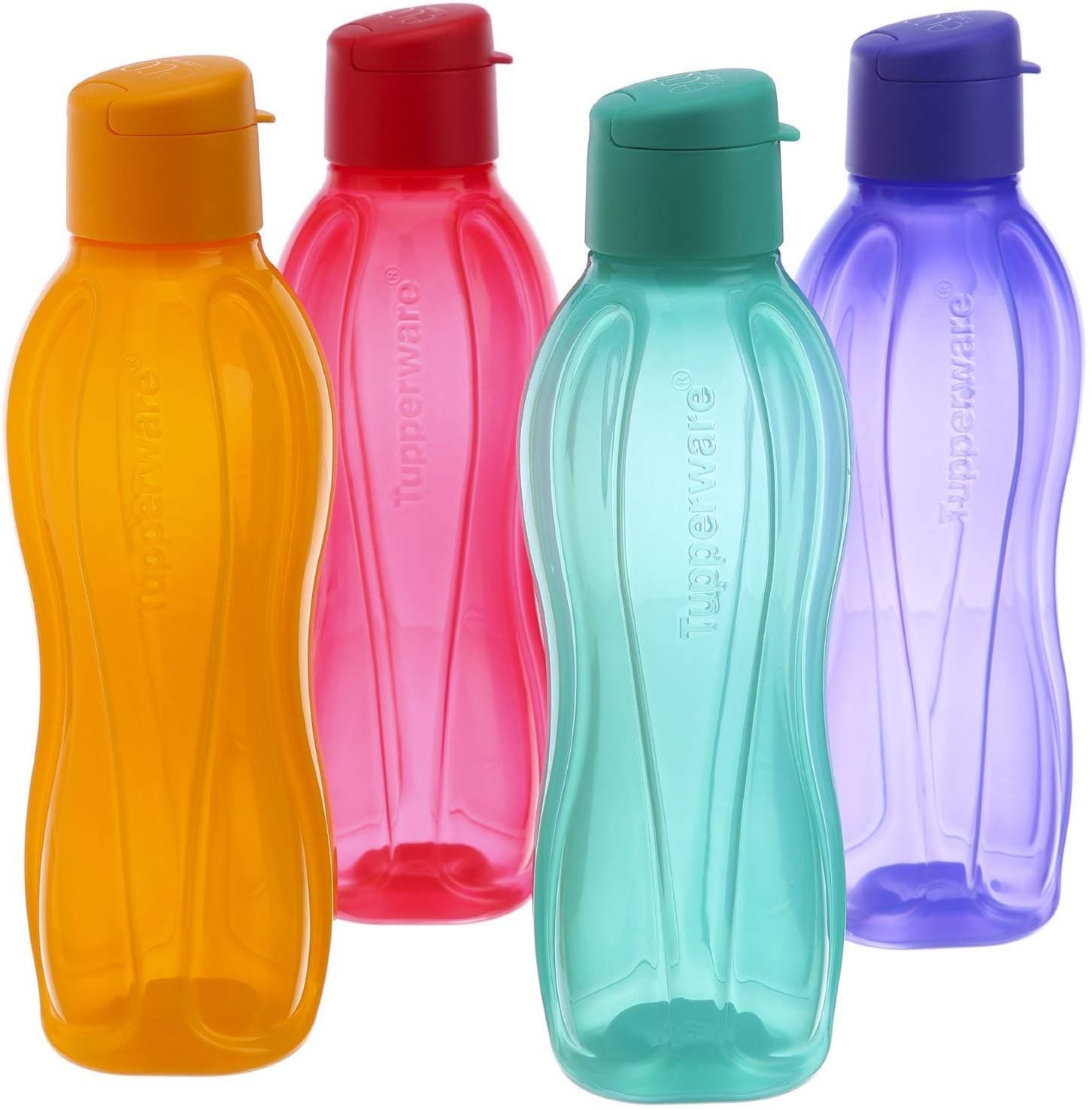 Aquaslim Flip Top Water Bottle 750ml - 4pcs set (multicolor)