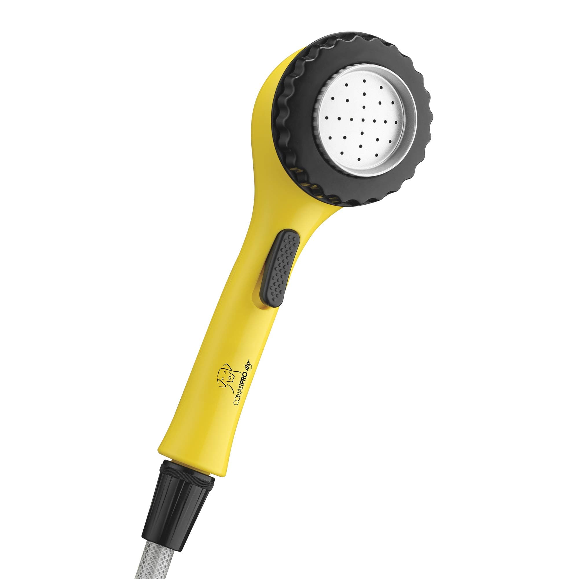 CONAIRPRO DOG & CATDeluxe Indoor/Outdoor Pet Washer, Dog Shower Attachment with Dual Connectors to Easily Attach, Soft Rubber Massage Fingers, Dual Spray Modes