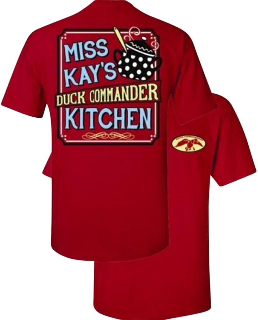 Duck Commander Duck Dynasty Miss Kays Kitchen T-Shirt - Red (X-Large)