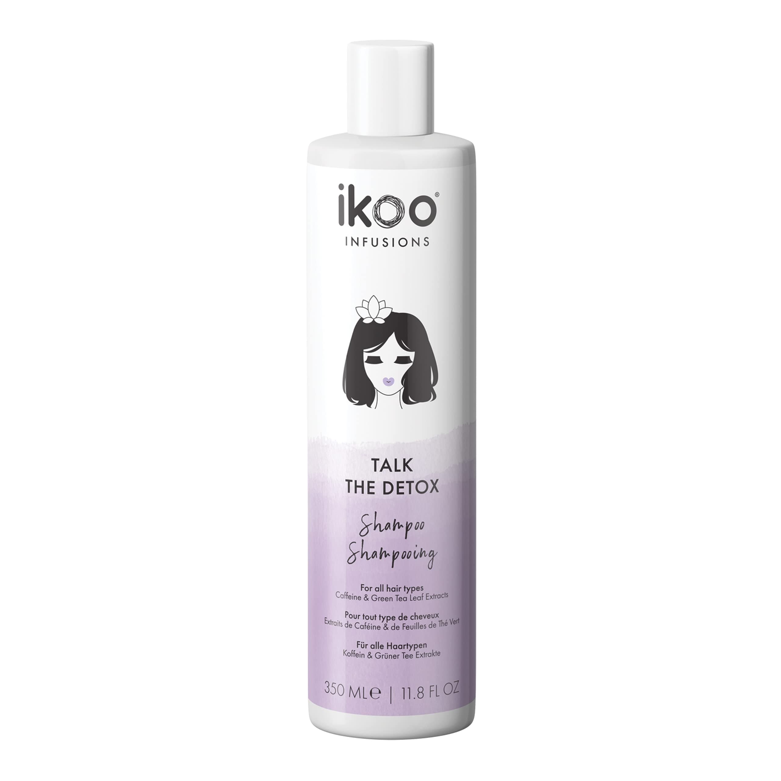 ikoo Talk The Detox Shampoo For Excessively Dry or Damaged Hair, Deeply Hydates, Made with Aloe Vera, Green Tea Extract & Caffeine, Cruelty Free, Vegan, Paraben Free, Travel Size - 3.4 Fl Oz