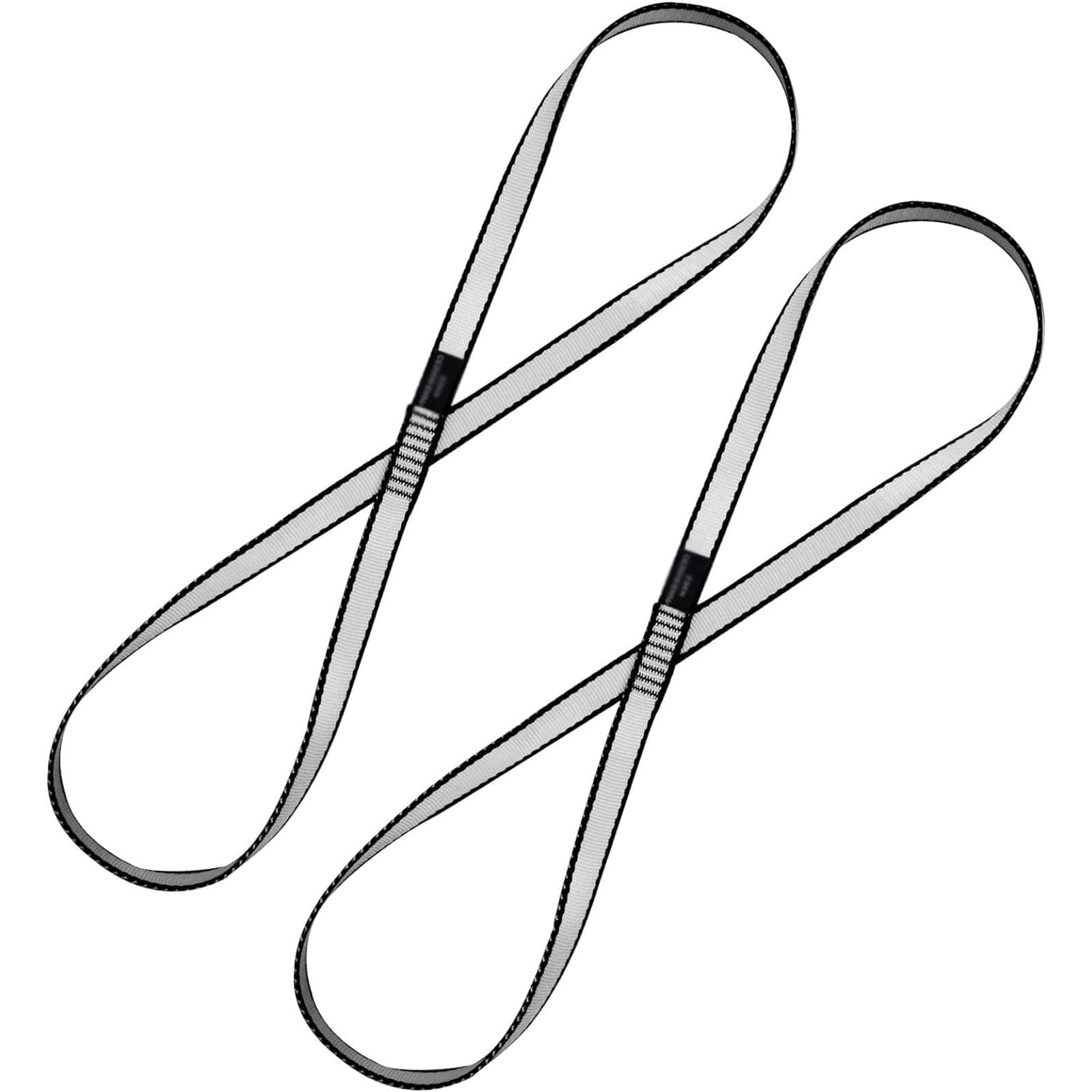 THE WHITE SHOP2PCS 18MM Nylon Climbing Sling Runner Rock Climbing Webbing Straps for Outdoor Climbing, Rappelling, Swing, Yoga Hammock (Size : 120)