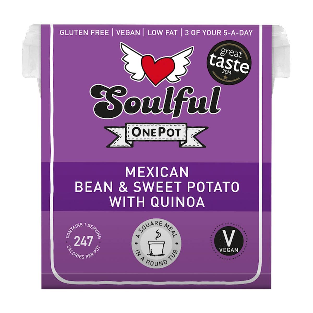 Soulful OnePot Mexican Bean and Sweet Potato - Vegan, Gluten Free Ready Meal - 380g