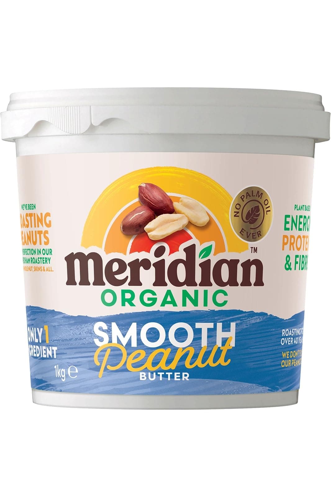 Meridian Organic 100 Percent Smooth Peanut Butter 1 Kg