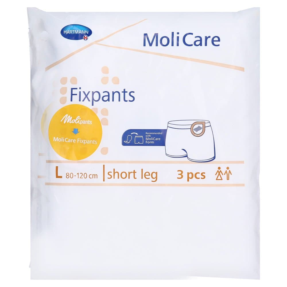 Hartmann 9477480 MoliCare Fixpants, Brown, L Waist, Hip Circumference 80 cm - 120 cm, Pack of 3