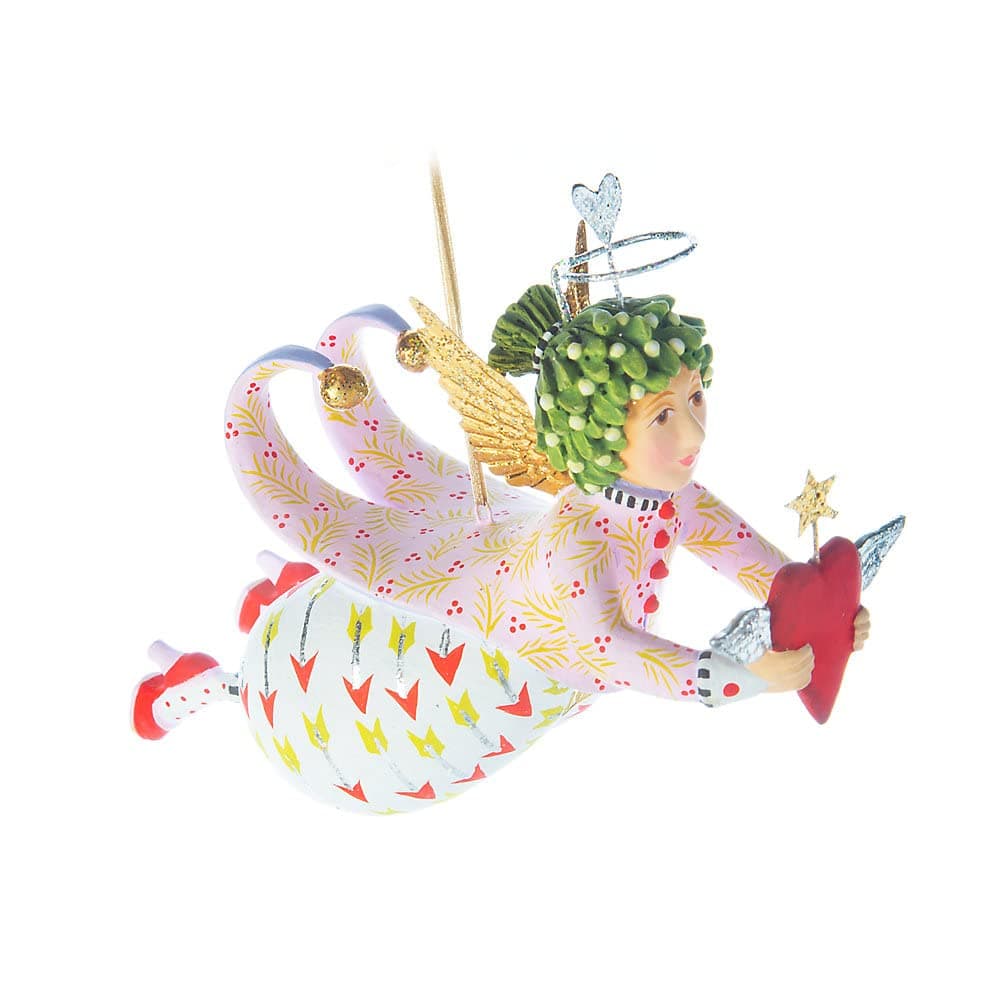 MacKenzie-Childs Patience Brewster Love is Paradise Angel, Cute Angel Ornament
