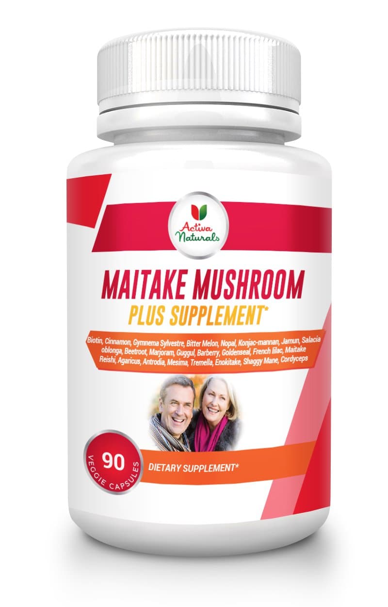 Blood Sugar Supplement - 90 Veg. Caps with Nutritional Supplements of Cinnamon, Gymnema, Maitake, Optimizer Mushrooms & Natural Herbs