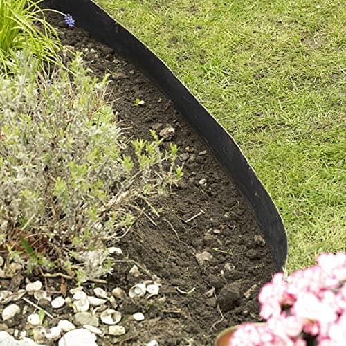 Smartedge Flexible Garden Border Edging for Lawn Edge Landscaping for Quick and Easy Installation with Included Fixing Pins 10m