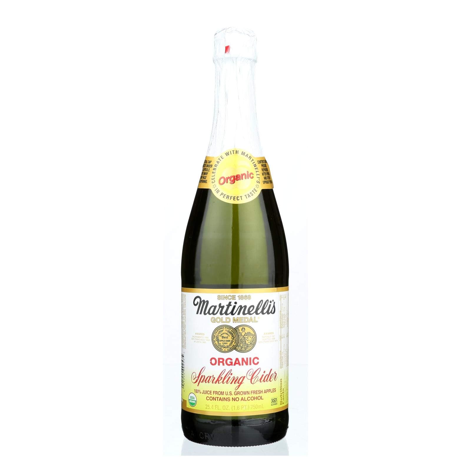 Martinelli Juice Sparkling Cider organic, 25.4 oz