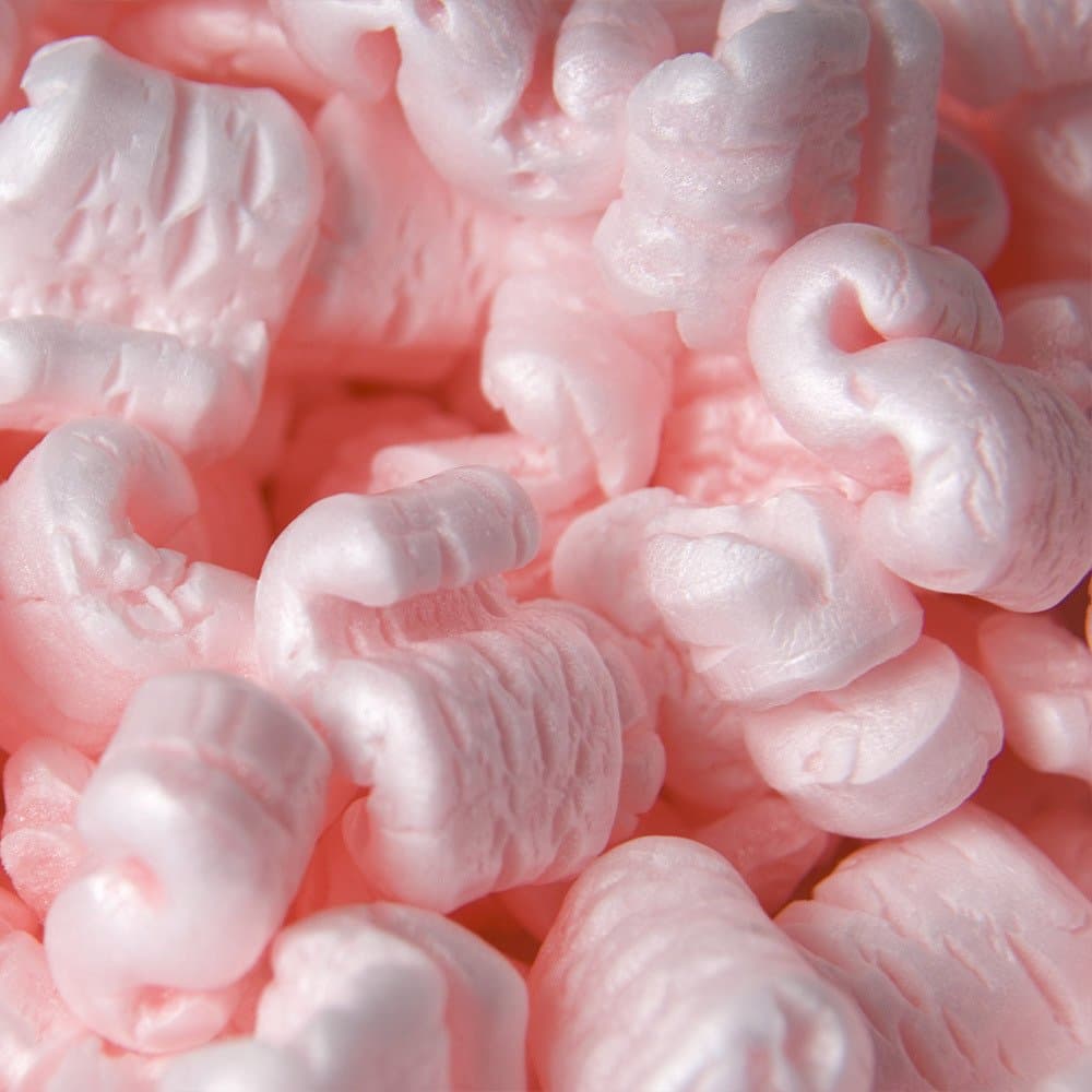 TOTALPACK® Bulk Packing Peanuts - Shipping Peanuts Keep Packaging Safe - Pink Anti-Static Polystyrene Packing Peanuts are Better Than Styrofoam Peanuts - Packing Supplies Loose Fill 32 Cubic feet