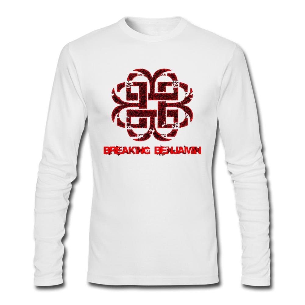 LSLEEVE Men's Breaking Benjamin Logo Long Sleeve T-Shirt